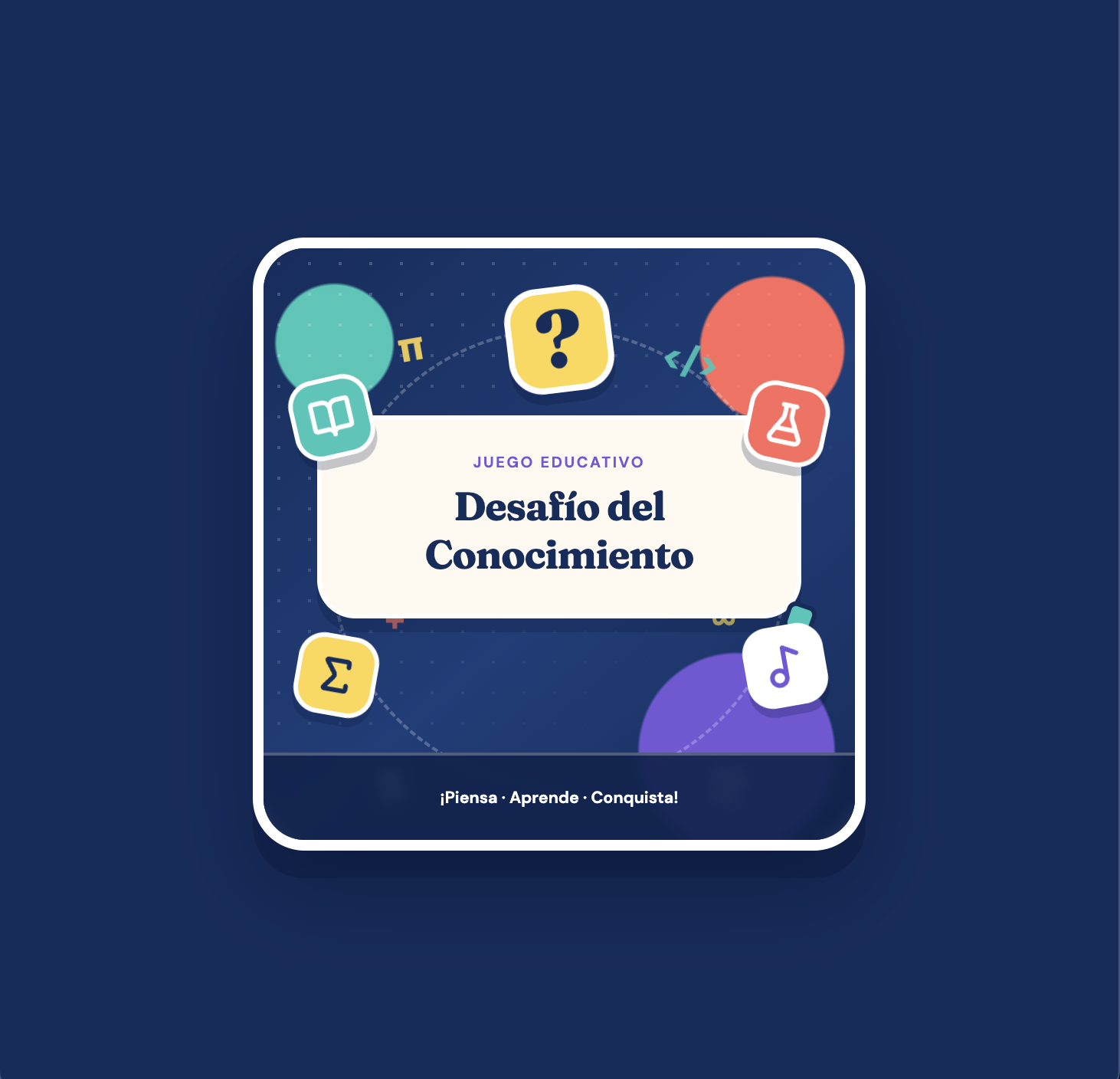 Carátula de Desafío del conocimiento